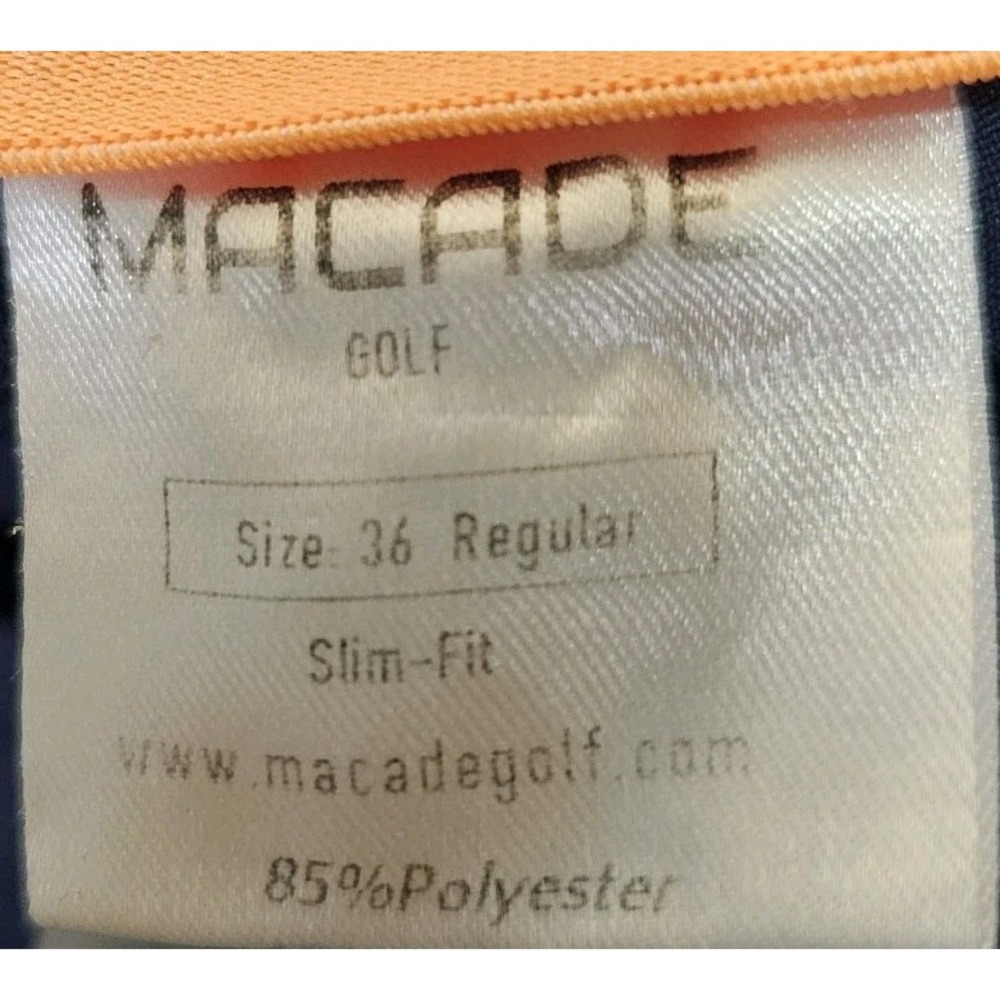 Macade Golf Pants Men's Size 36x31 Dark Gray Slim‎ Fit Tapered Stretch - Picture 10 of 10
